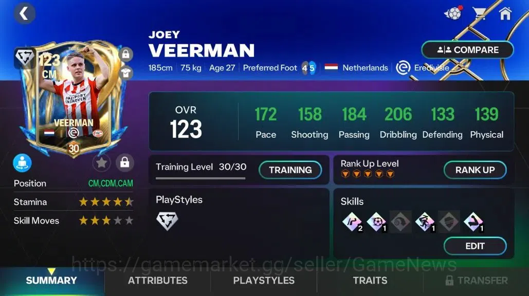 EA SPORTS FC Mobile Accounts OVR 124/85B Value|413M Gold+22K Gems|13 Max EVO|De image 11