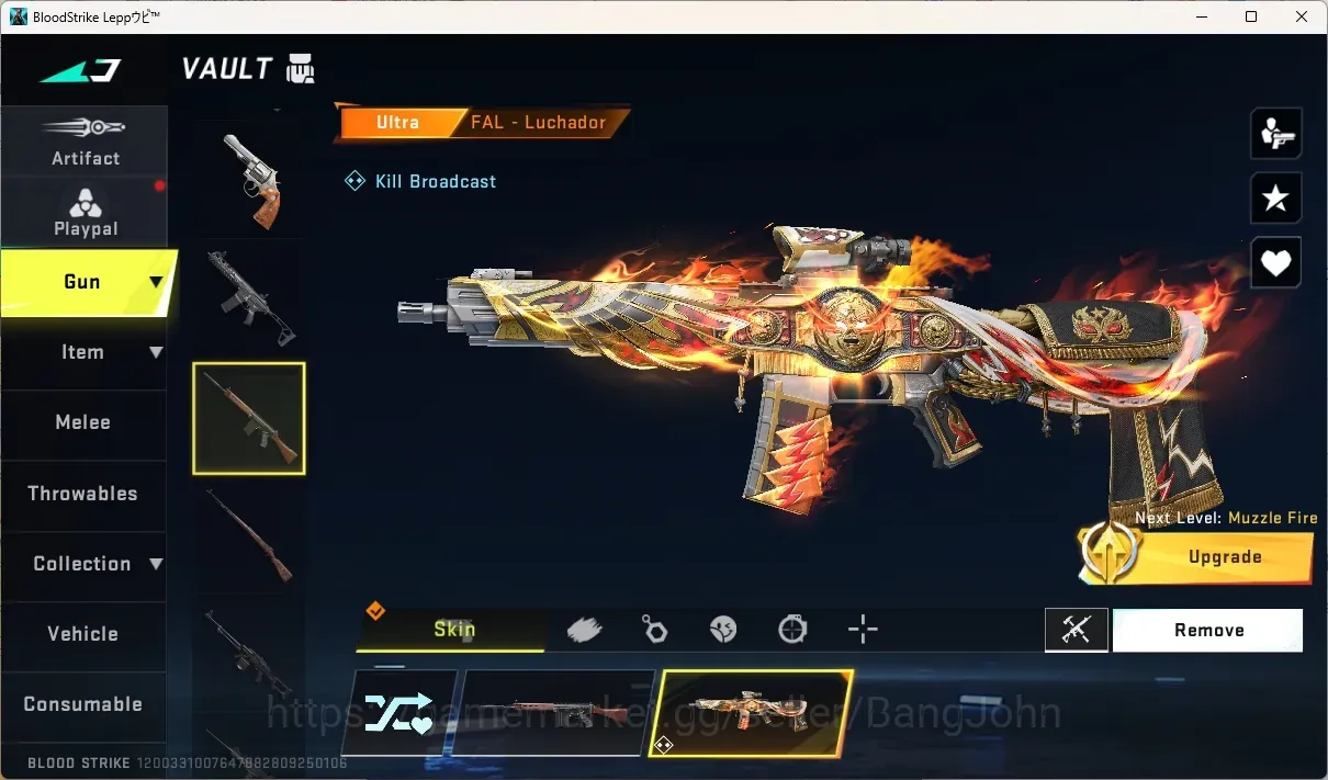 Blood Strike Accounts Others ASIA | 3 Ultra Gun:FAL-Luchador,FN2000-Flame Fox,Galil-Knight|1 Ultra Striker|12 Legendary 1