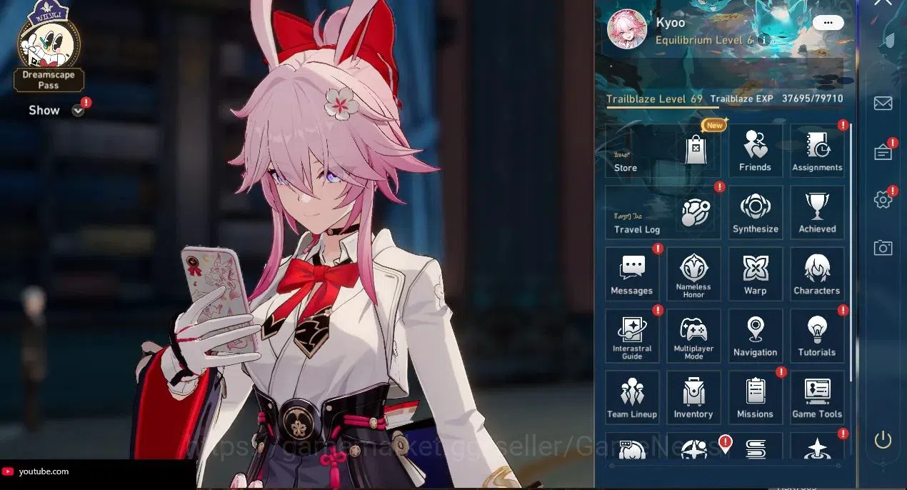 Honkai Star Rail Accounts Asia|TL 69|13 Limited|3 PremTeam|(Evanescia,Cyrene image 1