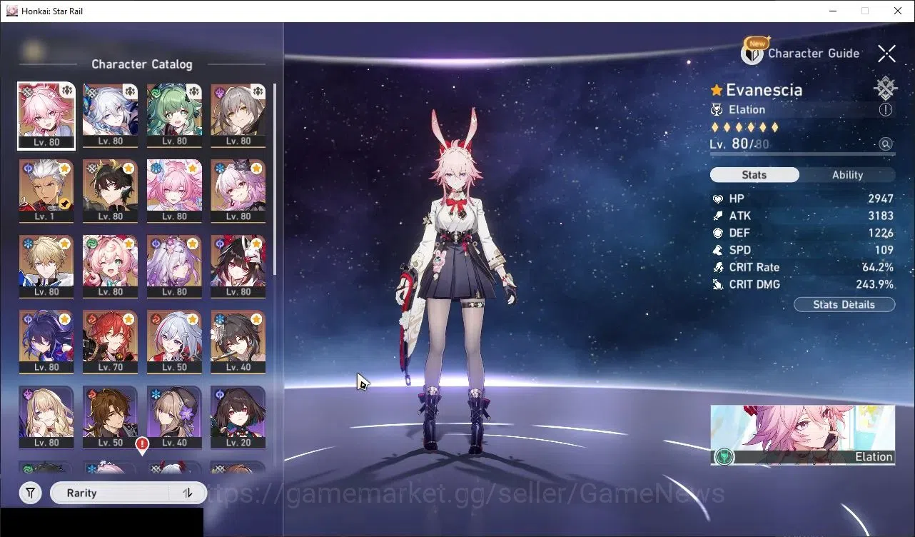 Honkai Star Rail Accounts Asia|TL 69|13 Limited|3 PremTeam|(Evanescia,Cyrene image 4