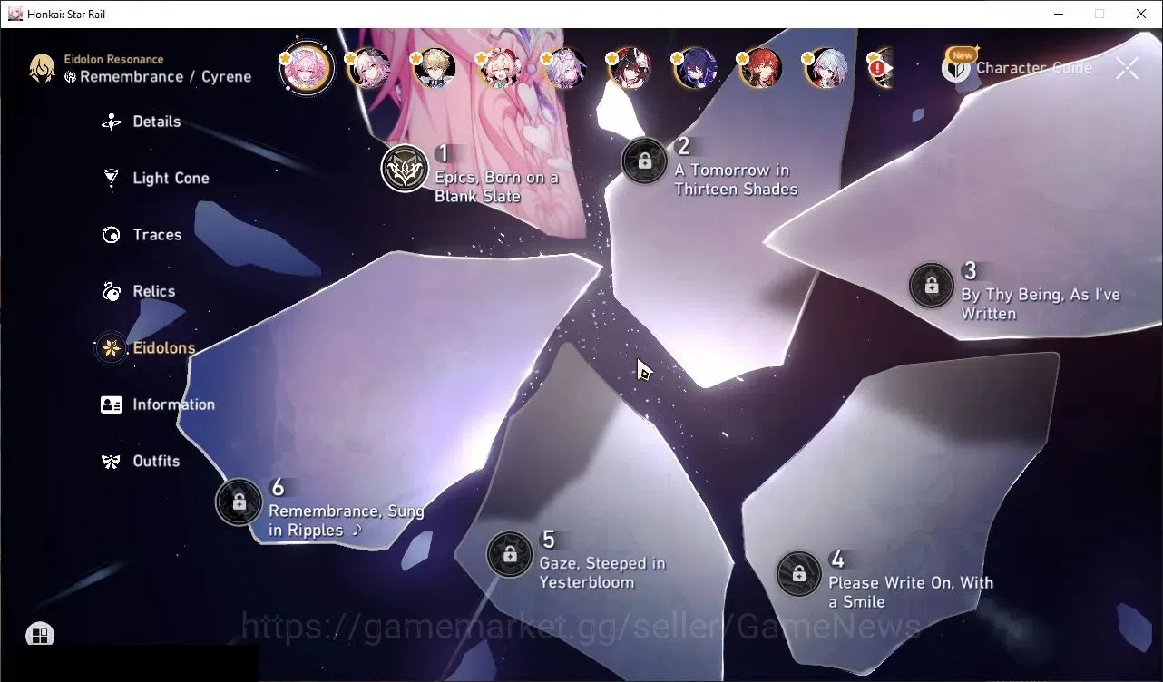 Honkai Star Rail Accounts Asia|TL 69|13 Limited|3 PremTeam|(Evanescia,Cyrene image 5