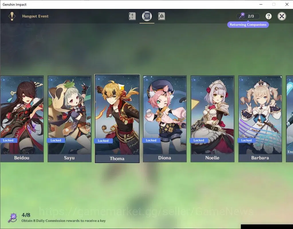 Genshin Impact Accounts Asia|AR 45|2 Limit +25(*4Char)|Nefer,Kazuha|BD UNS image 14