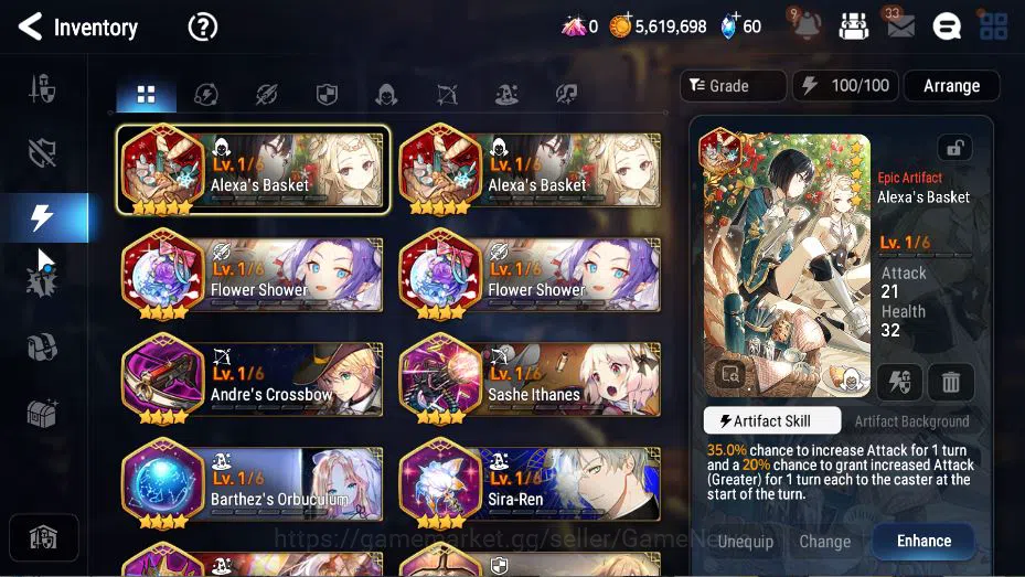 Epic Seven Accounts GLOBAL Unverif|New Era|3 ML(NM Luna, PC Flan, SP P image 11
