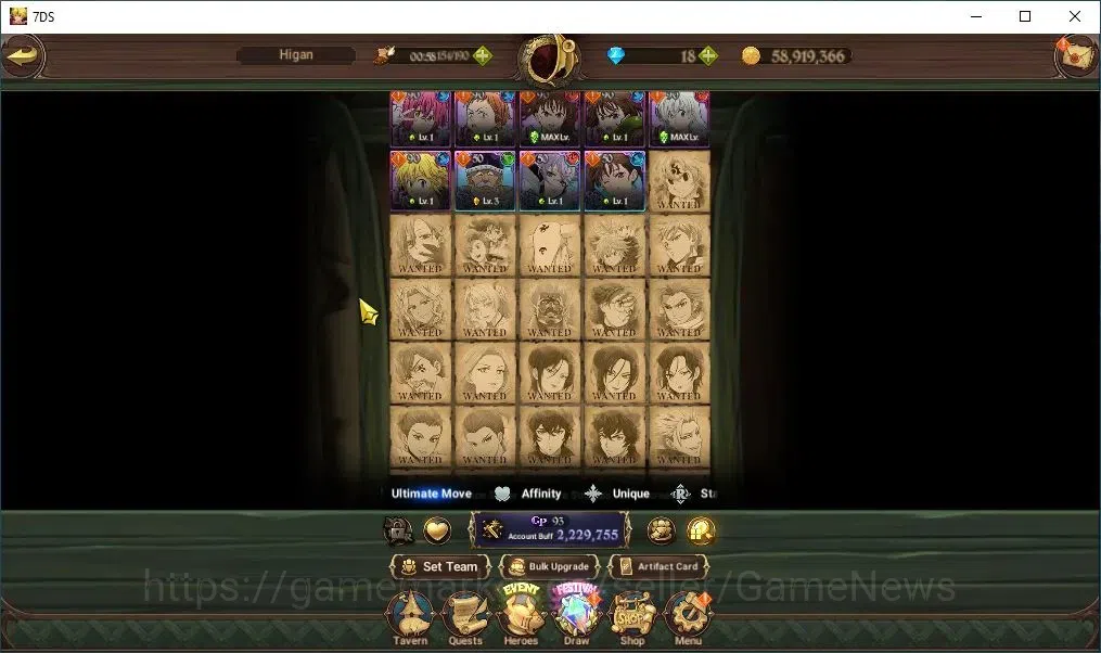 The Seven Deadly Sins: Grand Cross Accounts Global|2,2M CC|4 LR+5 UR+Collab ReZero|S&B,Reinhar image 8