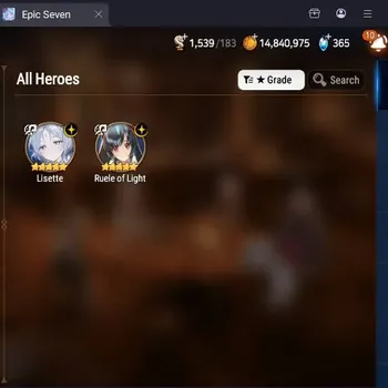 Epic Seven Accounts Starter Global Unverif|Bset Starter|2ML(Ruelel of Light,Lisette)|PoH+Bless ON|SS 1.5K|Moonlight Theater