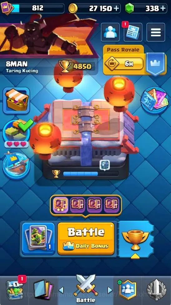 Clash Royale Accounts Mobile |KTL 11|Trophy 4850|1 Heroes|7 Evo|10 Legen image 19