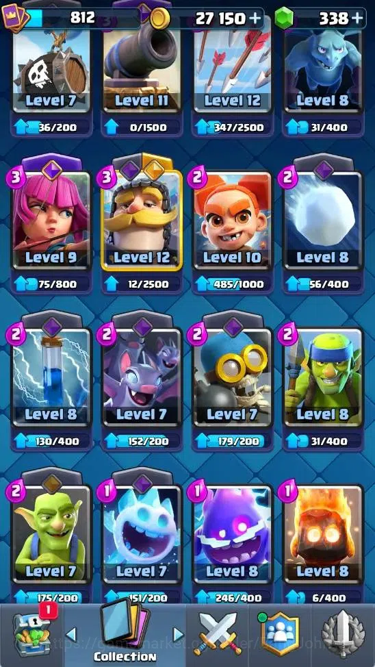 Clash Royale Accounts Mobile |KTL 11|Trophy 4850|1 Heroes|7 Evo|10 Legen image 2