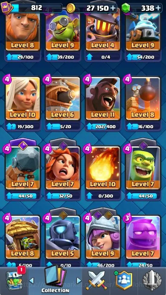 Clash Royale Accounts Mobile |KTL 11|Trophy 4850|1 Heroes|7 Evo|10 Legen image 4