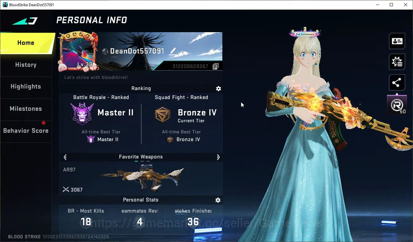 ASIA|Collab 7DS Emma-Elizabeth,AK47-Rhitta,QBZ95-Darknes+ 2 ULTRA Ethan,FN2000|LMT AR97-Ascendant|NetEase|Check SS(BLS3844) Blood Strike Mid-Tier ASIA|Collab 7DS Emma-Elizabeth,AK47-Rhitta,QBZ95-D image 1