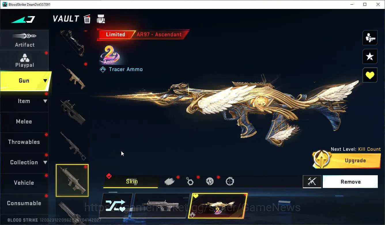 Blood Strike Accounts Mid-Tier ASIA|Collab 7DS Emma-Elizabeth,AK47-Rhitta,QBZ95-Darknes+ 2 ULTRA Ethan,FN2000|LMT 6