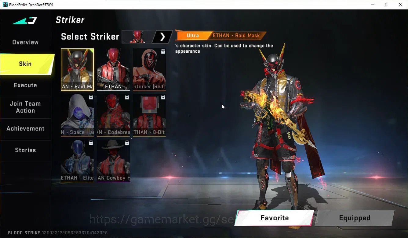 Blood Strike Accounts Mid-Tier ASIA|Collab 7DS Emma-Elizabeth,AK47-Rhitta,QBZ95-Darknes+ 2 ULTRA Ethan,FN2000|LMT 9