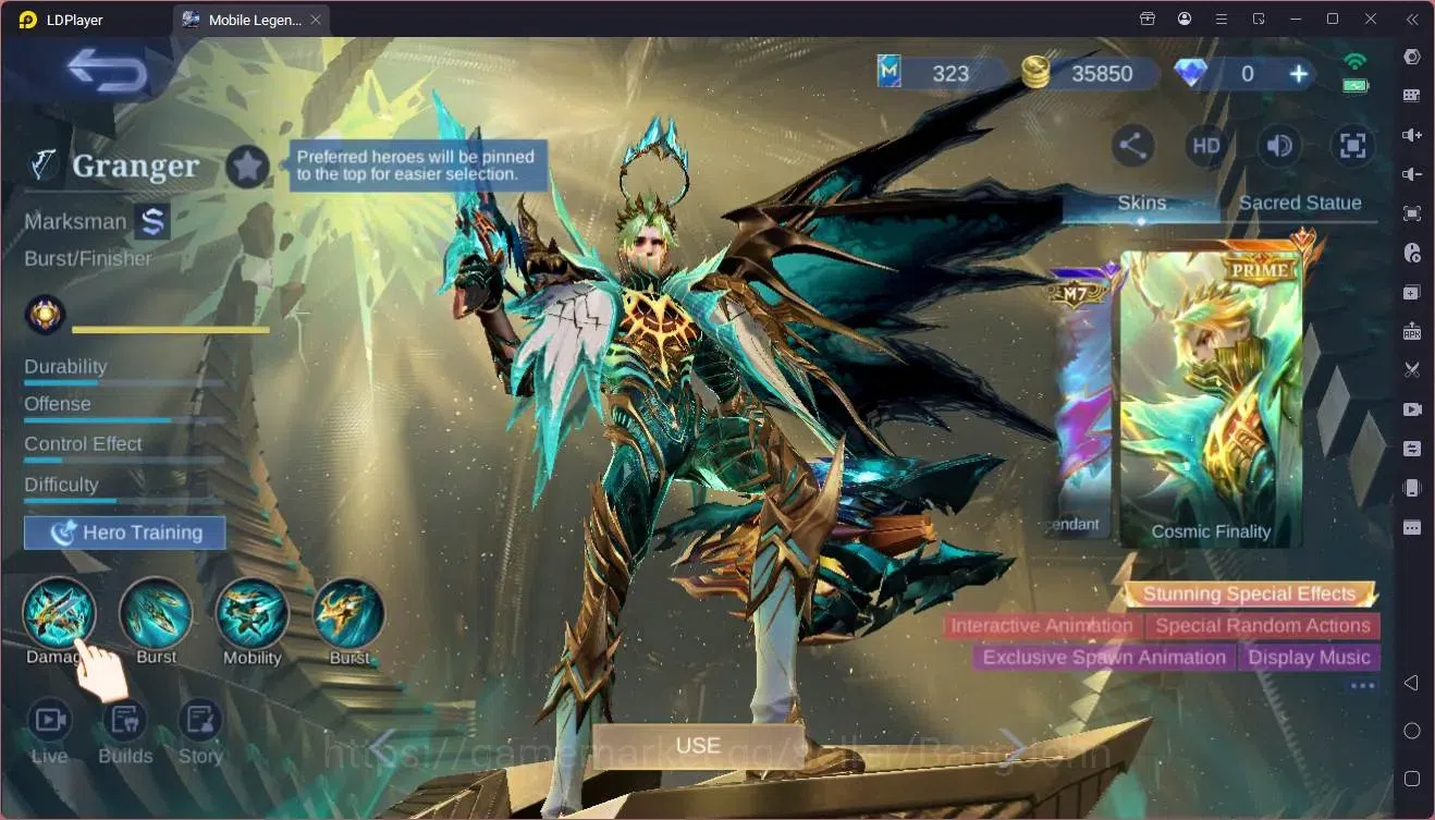 Mobile Legends: Bang Bang Accounts Global|Hero 107|Skin 178|Expert|Prime Granger|Meow image 15