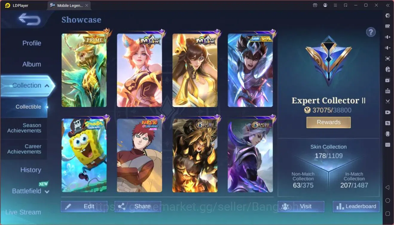 Mobile Legends: Bang Bang Accounts Global|Hero 107|Skin 178|Expert|Prime Granger|Meow image 2