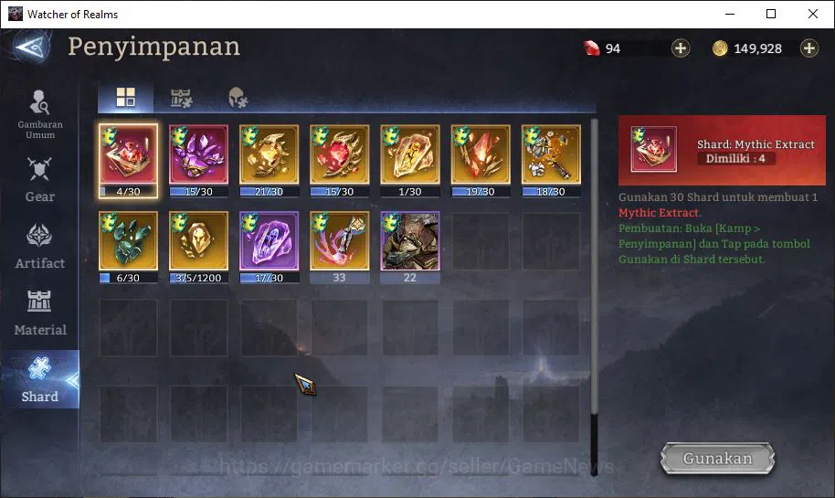 Watcher of Realms Accounts GLOBAL 60x|3,3M Power|6 Lord[ParetusA2,Rivenhald,E image 15