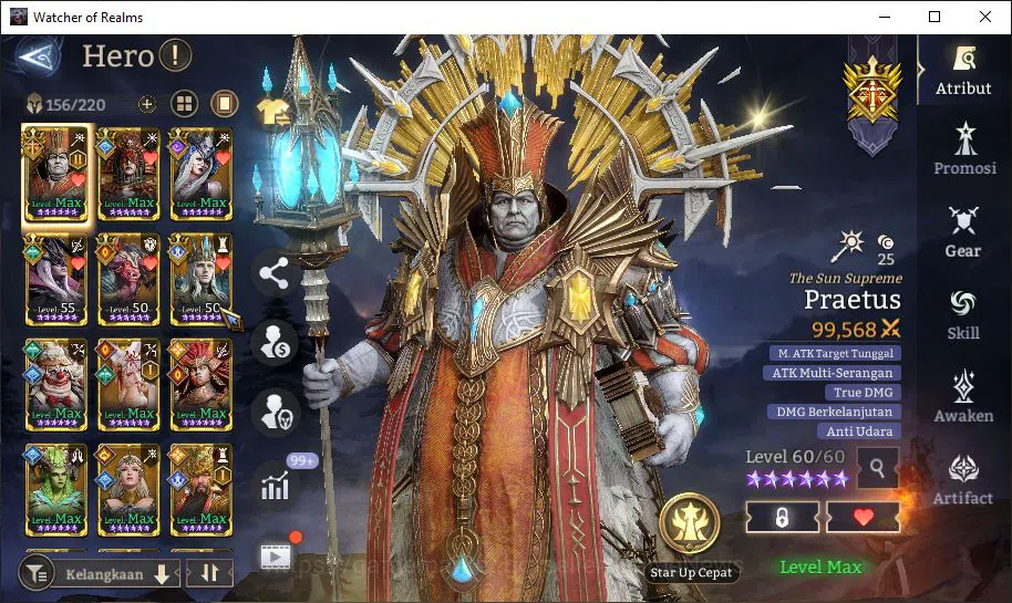 Watcher of Realms Accounts GLOBAL 60x|3,3M Power|6 Lord[ParetusA2,Rivenhald,E image 2