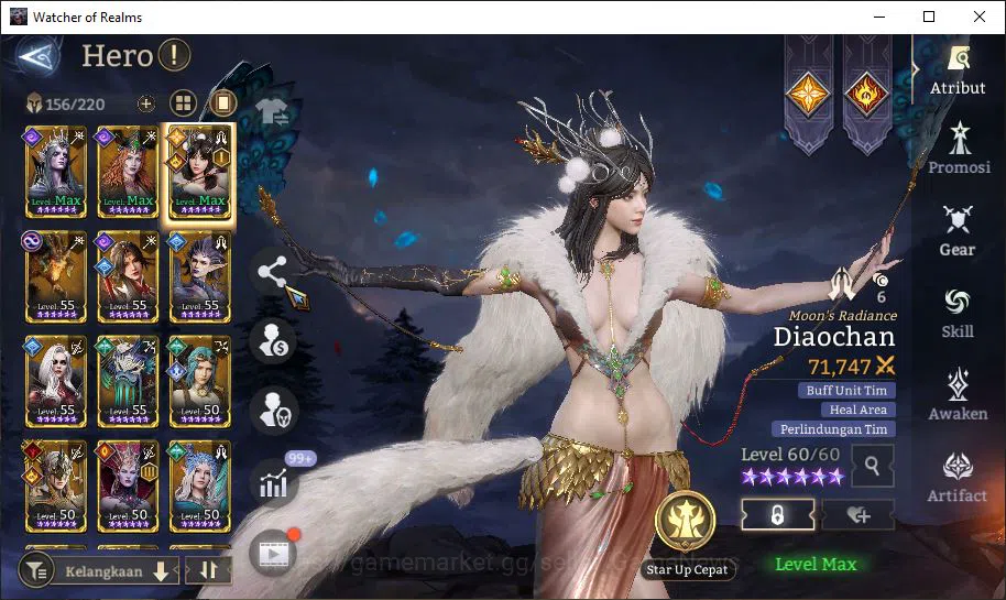 Watcher of Realms Accounts GLOBAL 60x|3,3M Power|6 Lord[ParetusA2,Rivenhald,E image 3