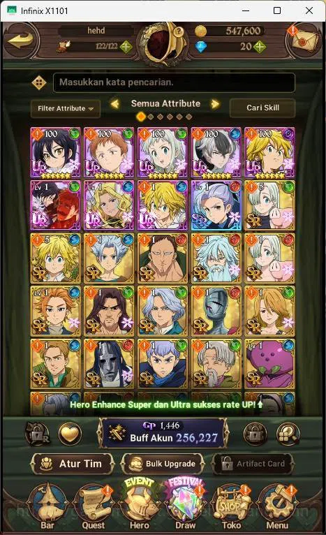 The Seven Deadly Sins: Grand Cross Accounts ASIA| Starter| 256K CC| Merlin&ESca, DKM, Ellate| image 2