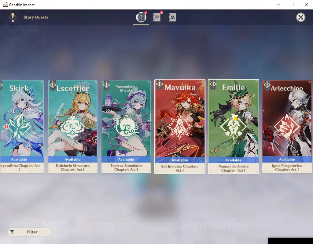 Genshin Impact Accounts ASIA|AR 59|11 Limited+7(*5Wep)|Nicole,Furina,Nahid image 19