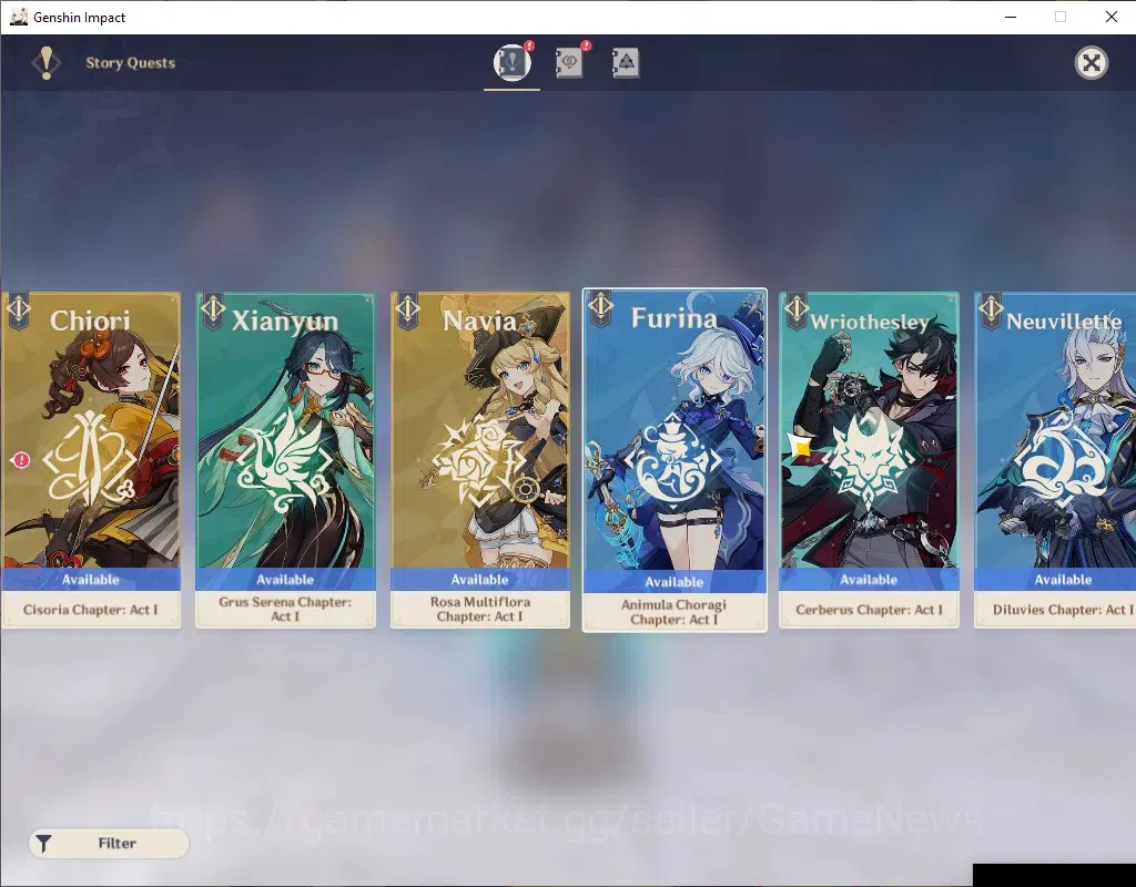 Genshin Impact Accounts ASIA|AR 59|11 Limited+7(*5Wep)|Nicole,Furina,Nahid image 20