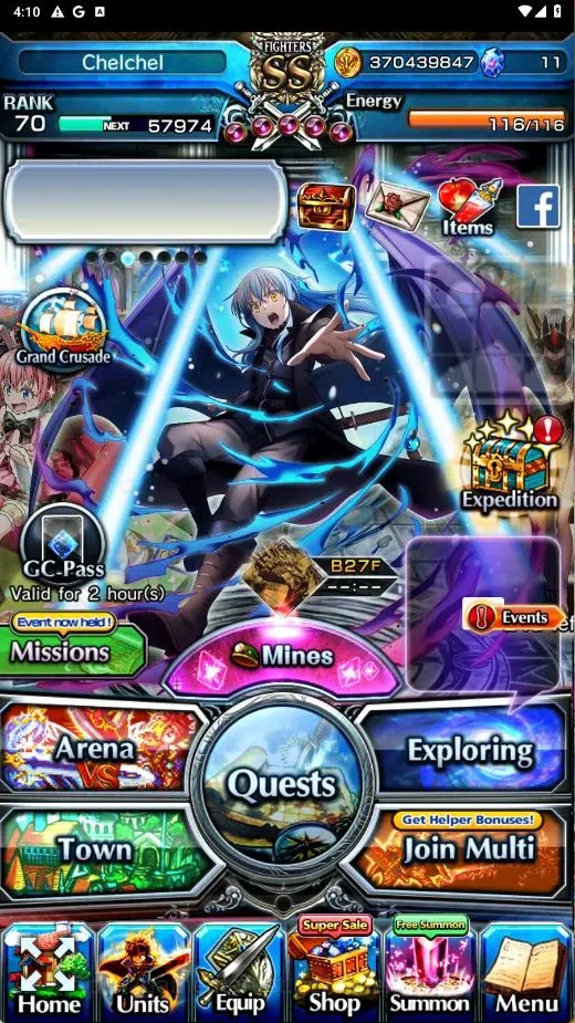 Grand Summoners Accounts Global | Rimuru 2xTW | Milim TW L120 | Mako L120 | image 1