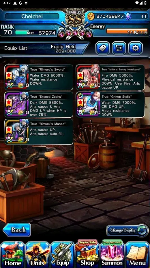 Grand Summoners Accounts Global | Rimuru 2xTW | Milim TW L120 | Mako L120 | image 4