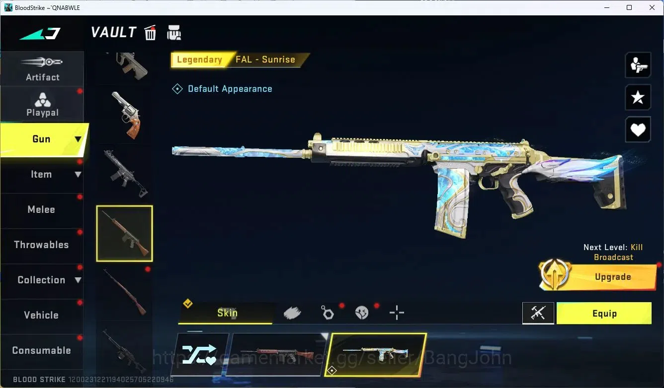 Blood Strike Accounts ASIA |5 Legendary Guns M4A1-Venom,Vector,INP-9,FAL image 6