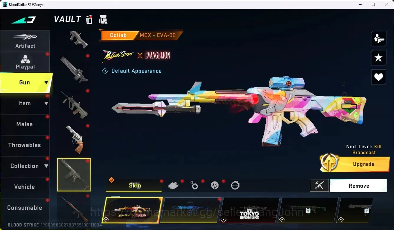 Blood Strike Accounts ASIA|2 Collab Gun (Evangelio)|3 Limited Gun|11 Ult image 15