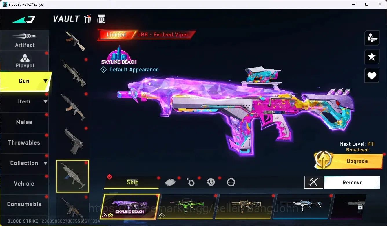 Blood Strike Accounts ASIA|2 Collab Gun (Evangelio)|3 Limited Gun|11 Ult image 7