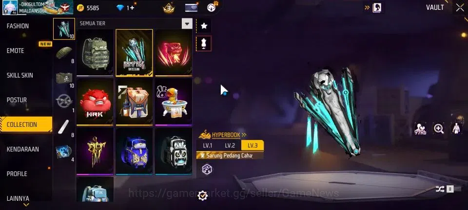 Free Fire Accounts Indonesia|M1887 Hand Of Hope|Mocos Arc|Quackman Bu image 8