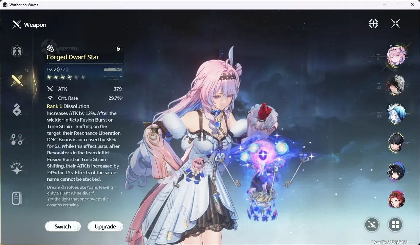 Wuthering Waves Accounts SEA|UL 51|Rank 6|3 Char Limited [Denia,Chisa,Shore image 4