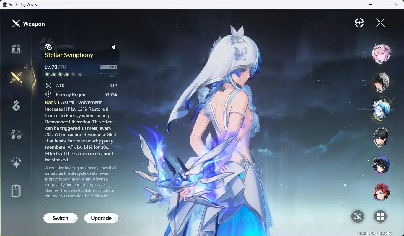 Wuthering Waves Accounts SEA|UL 51|Rank 6|3 Char Limited [Denia,Chisa,Shore image 6