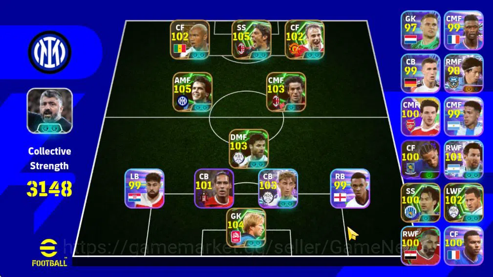 Mobile|Rui Costa(Visionary Pass,Phenom Pass),Tatsuya Ito(Momentum Dribbling,Accelaeration Burst),ETC|TakeEmail(EF1295) eFootball Starter Mobile|Rui Costa(Visionary Pass,Phenom Pass),Tatsu image 1