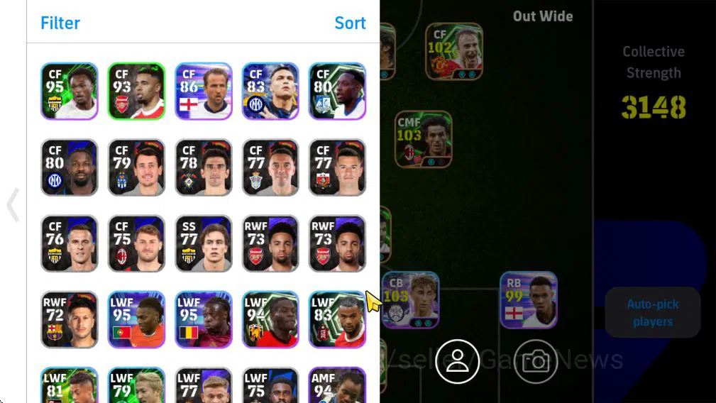 eFootball Accounts Starter Mobile|Rui Costa(Visionary Pass,Phenom Pass),Tatsuya Ito(Momentum Dribbling,Accelaeration 2