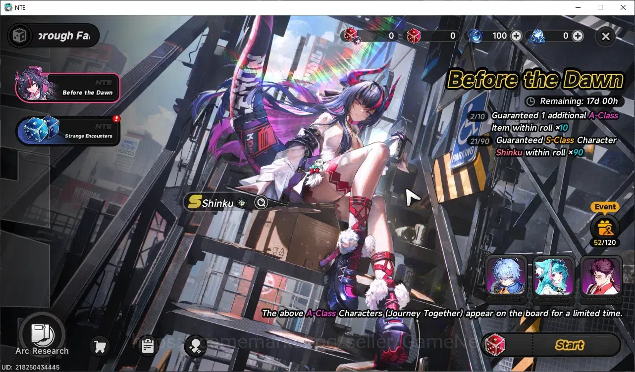 Neverness to Everness Accounts GLOBAL SEA|HL 25|3 S-Class| (Shinku, Sakiri)+Signature, Chiz |3 Selector On|Tomato Cruise-Car 12