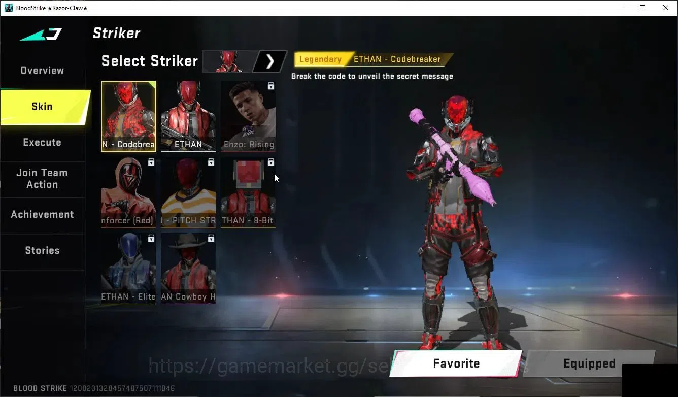 Blood Strike Accounts Collab Skin ASIA|ETERNAL DeAgle+Collab Enzo Kraken,TokRev MCX,FN2K,Jack|5 7
