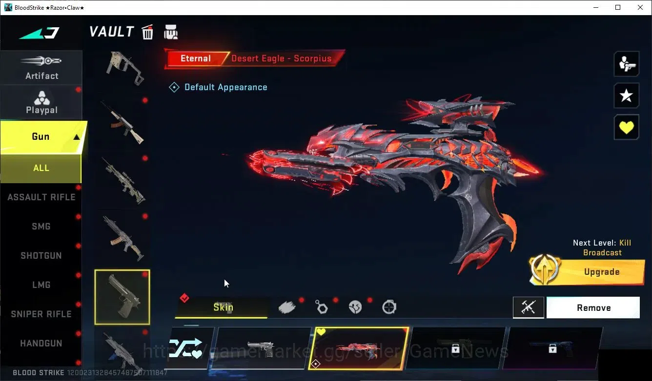 Blood Strike Accounts Collab Skin ASIA|ETERNAL DeAgle+Collab Enzo Kraken,TokRev MCX,FN2K,Jack|5 8