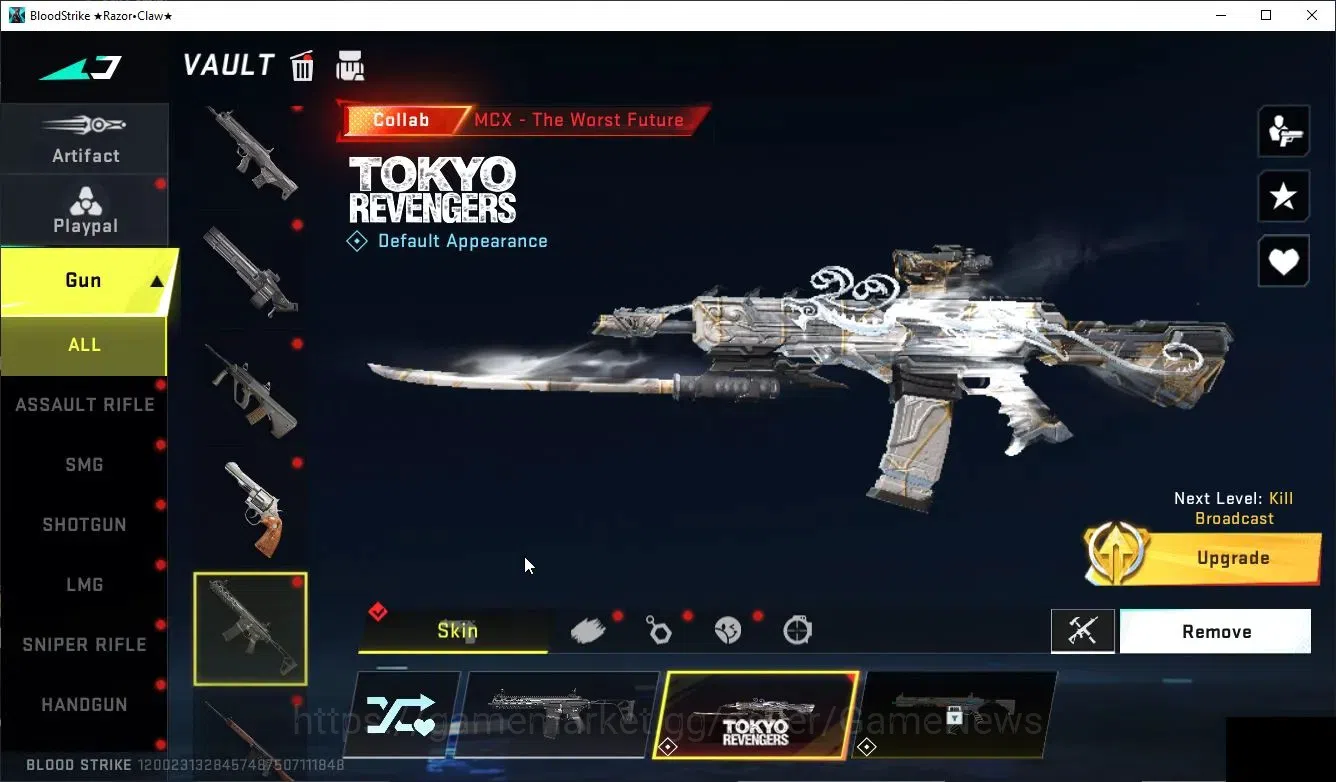 Blood Strike Accounts Collab Skin ASIA|ETERNAL DeAgle+Collab Enzo Kraken,TokRev MCX,FN2K,Jack|5 9