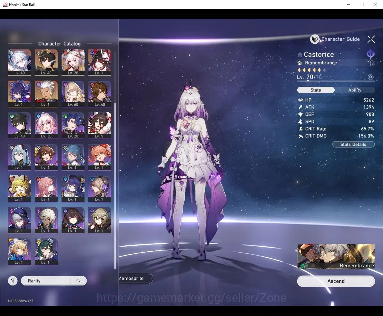 Honkai Star Rail Accounts ASIA|TL62|14x*5 Char|Castorice Lv70, Himeko Lv70, image 6