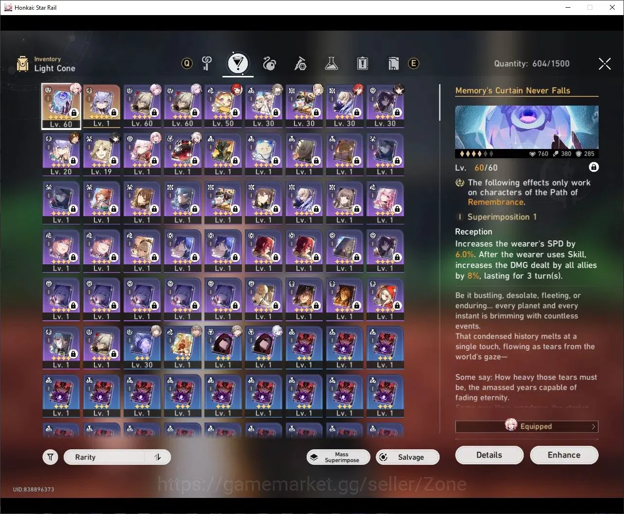 Honkai Star Rail Accounts ASIA|TL62|14x*5 Char|Castorice Lv70, Himeko Lv70, image 8