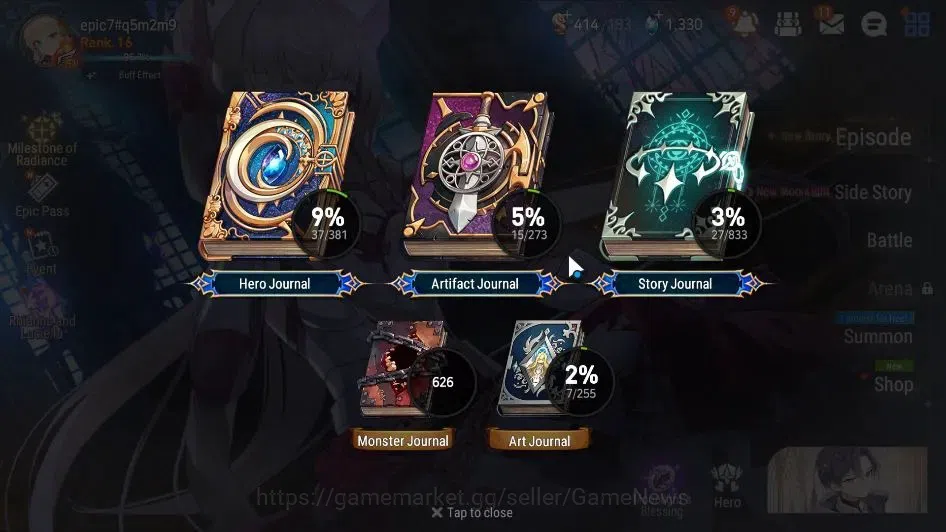 Epic Seven Accounts GLOBAL Unverif|New Era|2 ML(Rhiana & Luciel,Top Mo image 3