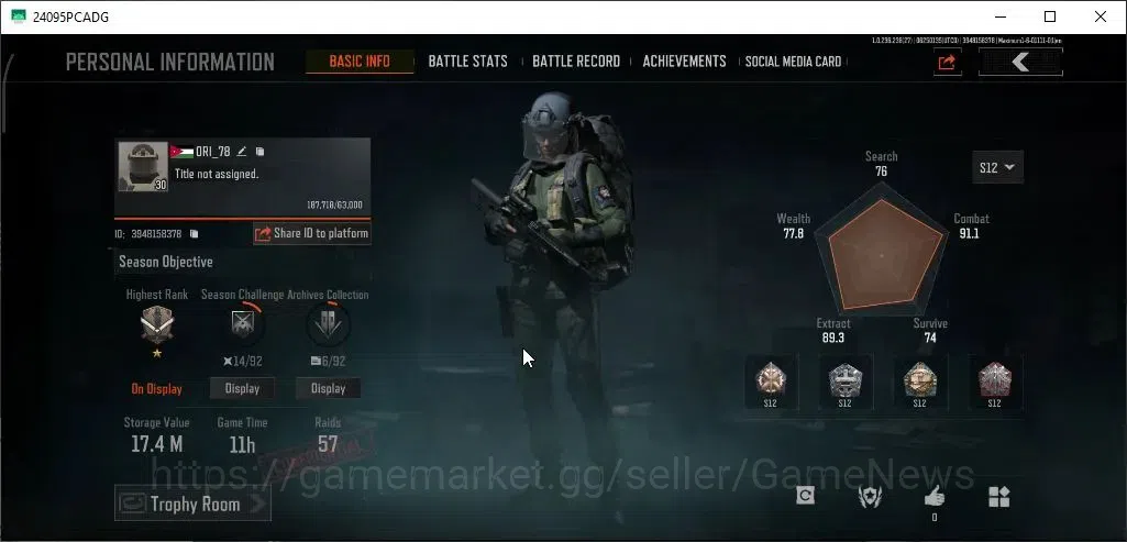 Arena Breakout Accounts MOBILE|Lvl 30|SV 17.4M|CV 11M|Rebel Glasses,GM AK- image 2