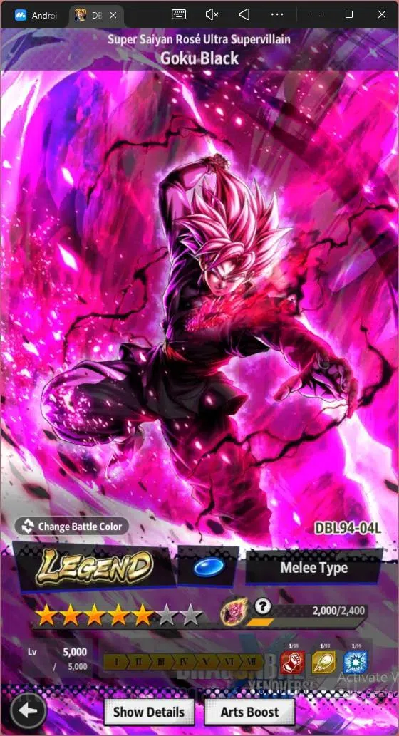 Dragon Ball Legends Accounts Android | Lvl 149|12.6M Total Power|60 CC|1 LR |LR image 7