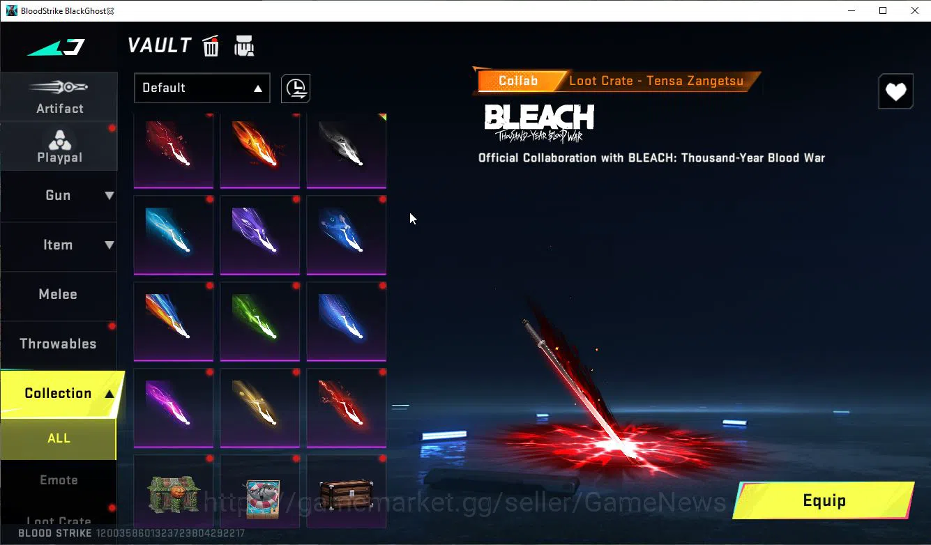 Blood Strike Accounts ASIA|Collab 7DS[AK47,Karl98,QBZ95],BLEACH Byakuya, image 7