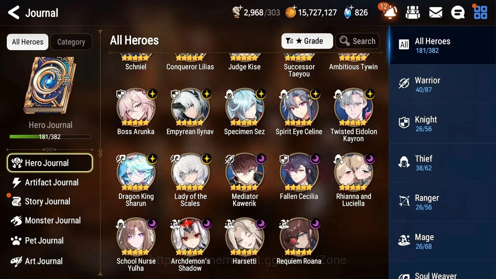 Epic Seven Accounts High-End Global Unverif|63|21ML (Ilynav,R&L,Yulha Etc.)|PoH+Bless ON|SS 2.9K, 1.1K MM, 250 2
