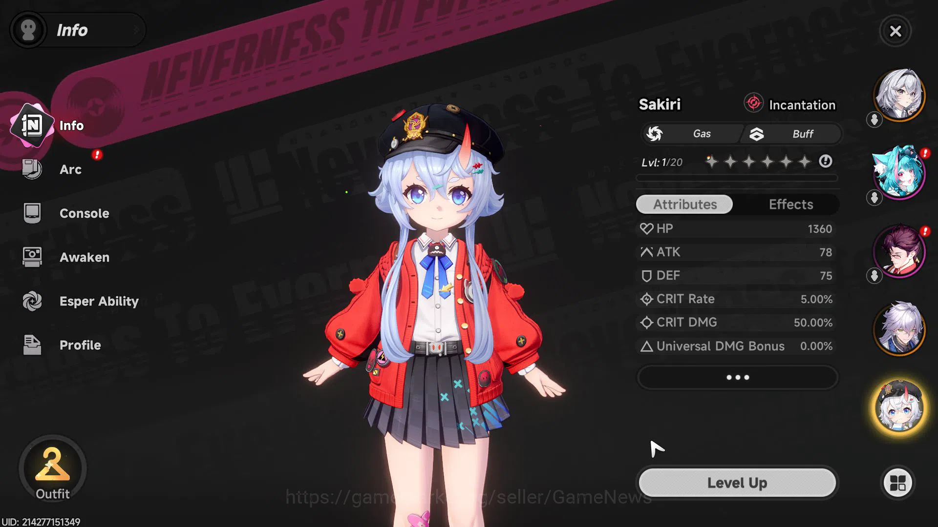 Neverness to Everness Accounts GLOBAL EU|HL 3|2 SS(Sakiri,Baicang)Selector On|5 S image 2