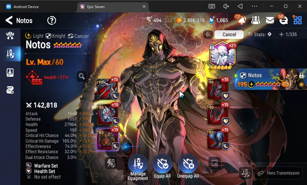 Epic Seven Accounts GLOBAL Unverif|14 ML(Notos,LOT Scales,BArunka,Etc) image 2