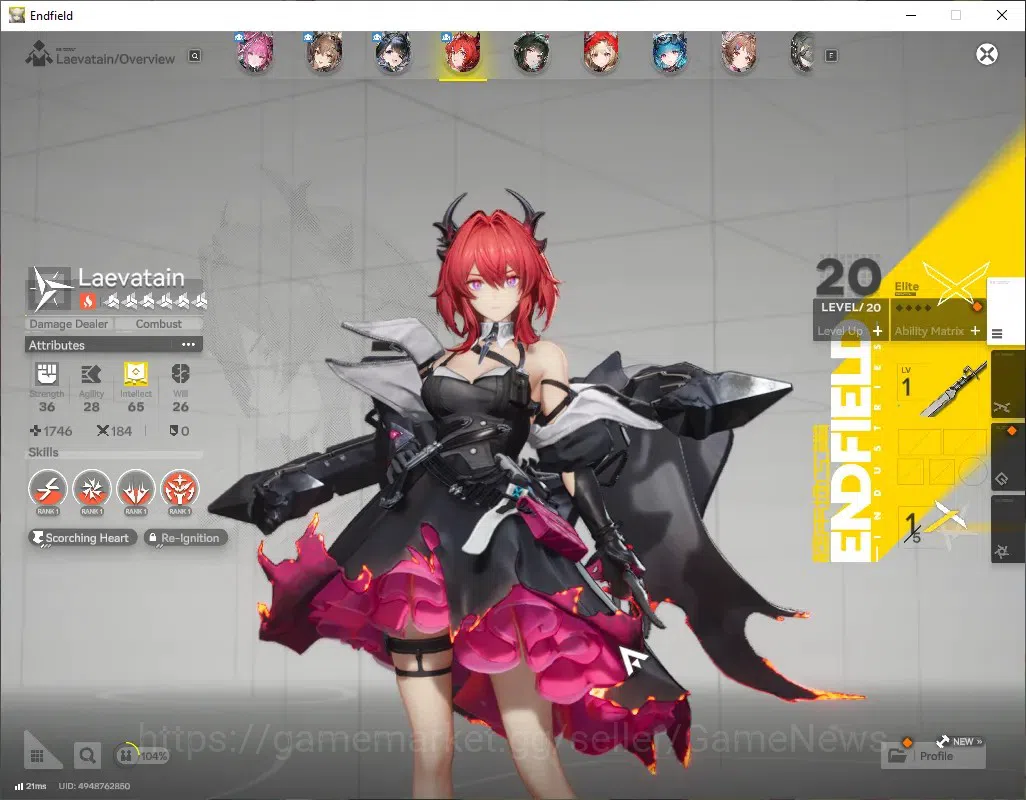 Arknights: Endfield Accounts ASIA|Lv60|Ars 4,9k|10SSR(6Limit)+11(*6Wep)|[Yvonne image 10