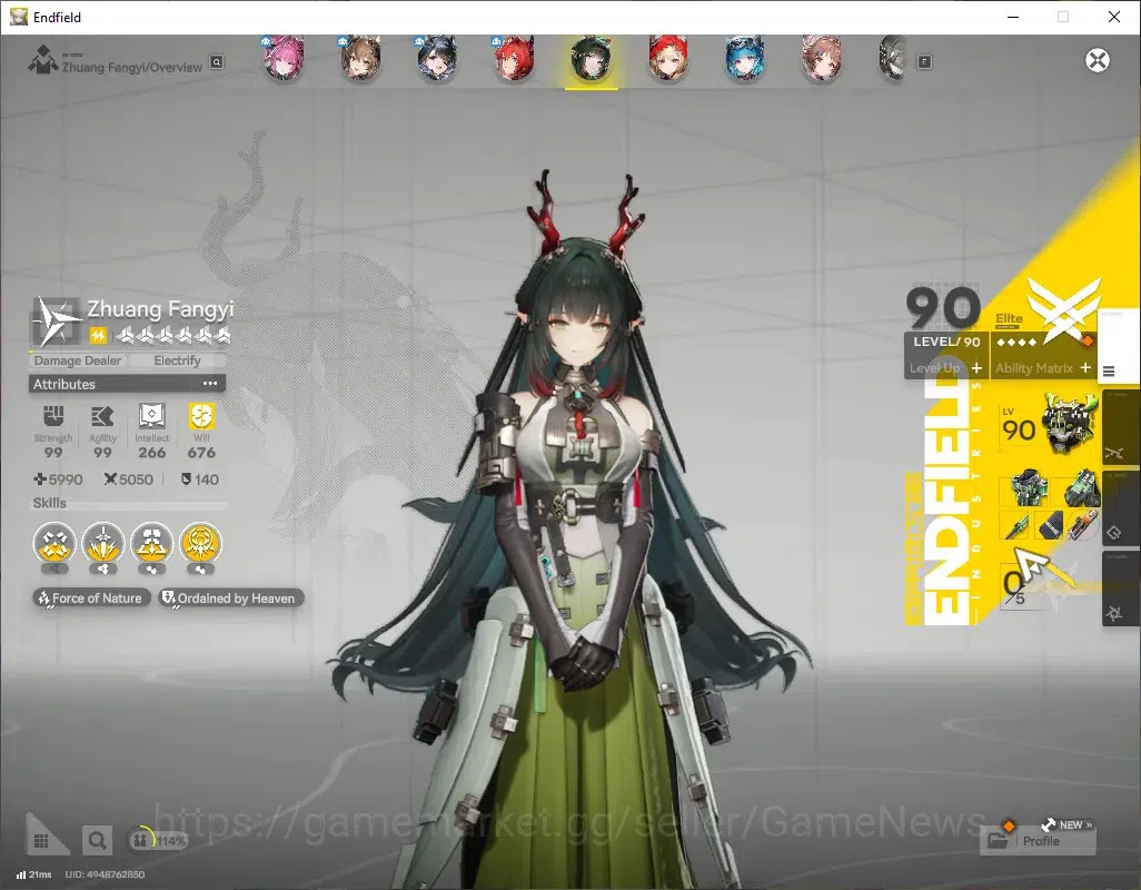 Arknights: Endfield Accounts ASIA|Lv60|Ars 4,9k|10SSR(6Limit)+11(*6Wep)|[Yvonne image 12