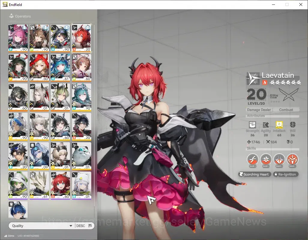 Arknights: Endfield Accounts ASIA|Lv60|Ars 4,9k|10SSR(6Limit)+11(*6Wep)|[Yvonne image 3