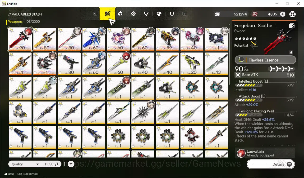 Arknights: Endfield Accounts Asia Lv55|4K Oro|7 SSR [(Laeva,Gilbert,Yvonne,Arde image 10